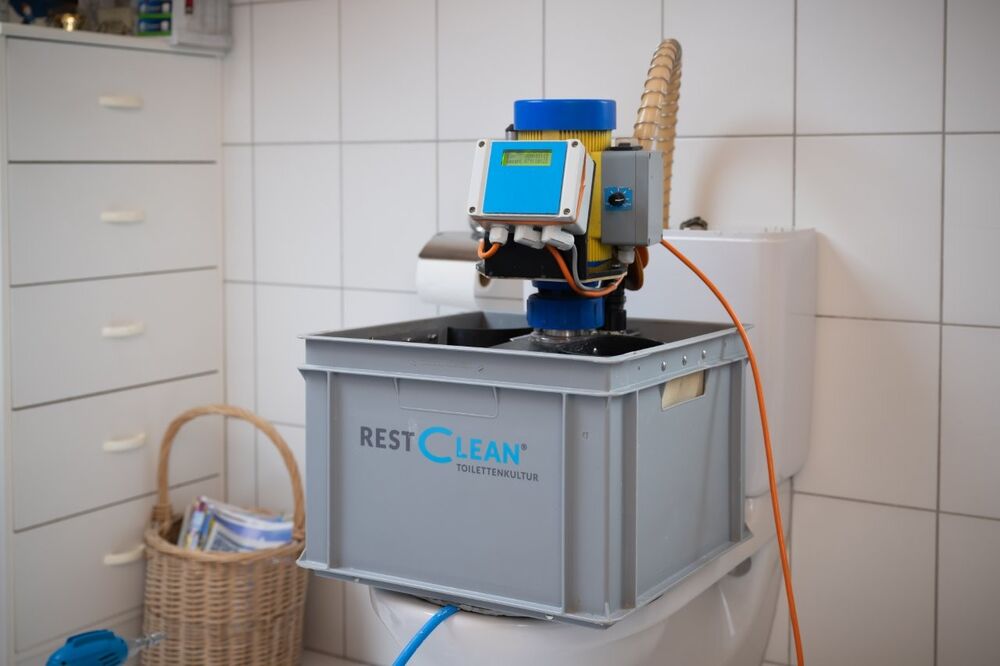 Das patentierte Entkalkungsgerät Tornado von Restclean.